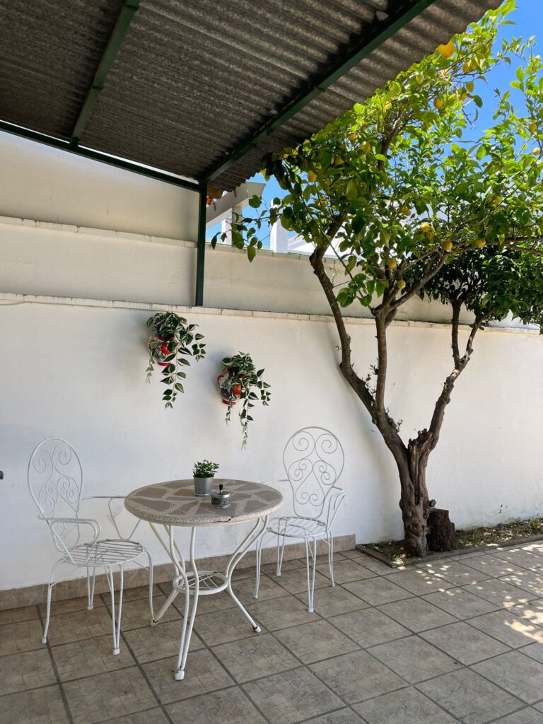 mesas del patio